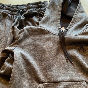 Adidas women’s grey/black sweatsuit. Great shape!